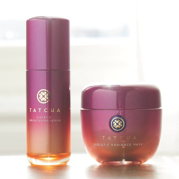 $56 Discount ✅TATCHA VIOLET C SET: Brightening Serum + Radiance Mask ✨NIB SEALED - Picture 5 of 15